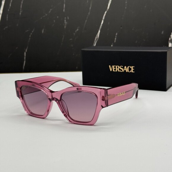 NEW VERSACE VE4492U 5516/46 WOMEN SUNGLASSES PINK VE4492U 551646 EYEWEAR - Picture 1 of 11